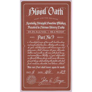 Blood Oath Pact No. 9 (2023 Release)