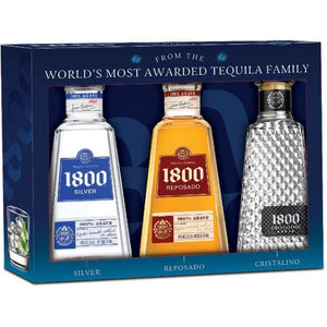 1800 Silver,Reposado,Crist 3pk