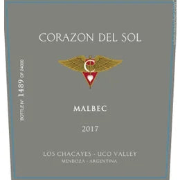 Corazon del Sol Malbec Los Chacayes