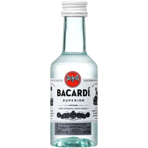 BACARDI SUPERIOR (P R) 50ML SLEEVE (10 BOTTLES)