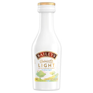 BAILEYS DELICIOUSLY LIGHT 50ML SLEEVE (20 BOTTLES)