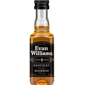 EVAN WILLIAMS BLACK LABEL PL 50ML SLEEVE (15 BOTTLES)