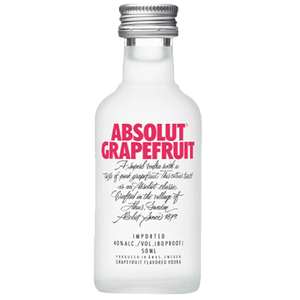 ABSOLUT GRAPEFRUIT 50ML SLEEVE (12 BOTTLES)