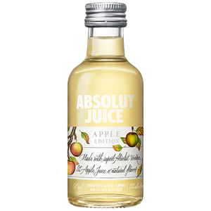 ABSOLUT JUICE APPLE 50ML SLEEVE (12 BOTTLES)