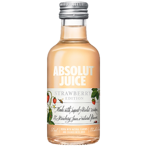 ABSOLUT JUICE STRAWBERRY 50ML SLEEVE (12 BOTTLES)