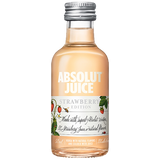 ABSOLUT JUICE STRAWBERRY 50ML SLEEVE (12 BOTTLES)