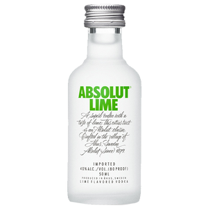 ABSOLUT LIME 50ML SLEEVE (12 BOTTLES)