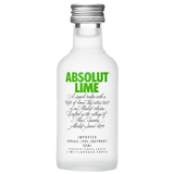 ABSOLUT LIME 50ML SLEEVE (12 BOTTLES)