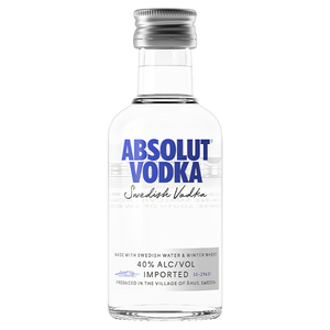 ABSOLUT SWEDISH 80 50ML SLEEVE (12 BOTTLES)