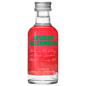 ABSOLUT WATERMELON 50ML SLEEVE (12 BOTTLES)