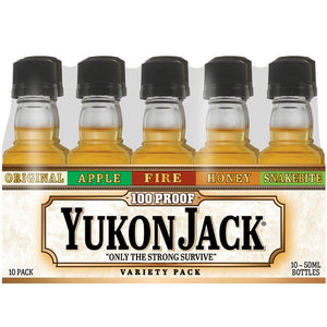 YUKON JACK VARIETY PL 10PK 50ML SLEEVE (10 BOTTLES)