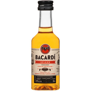 BACARDI SPICED RUM PL 50ML SLEEVE (10 BOTTLES)